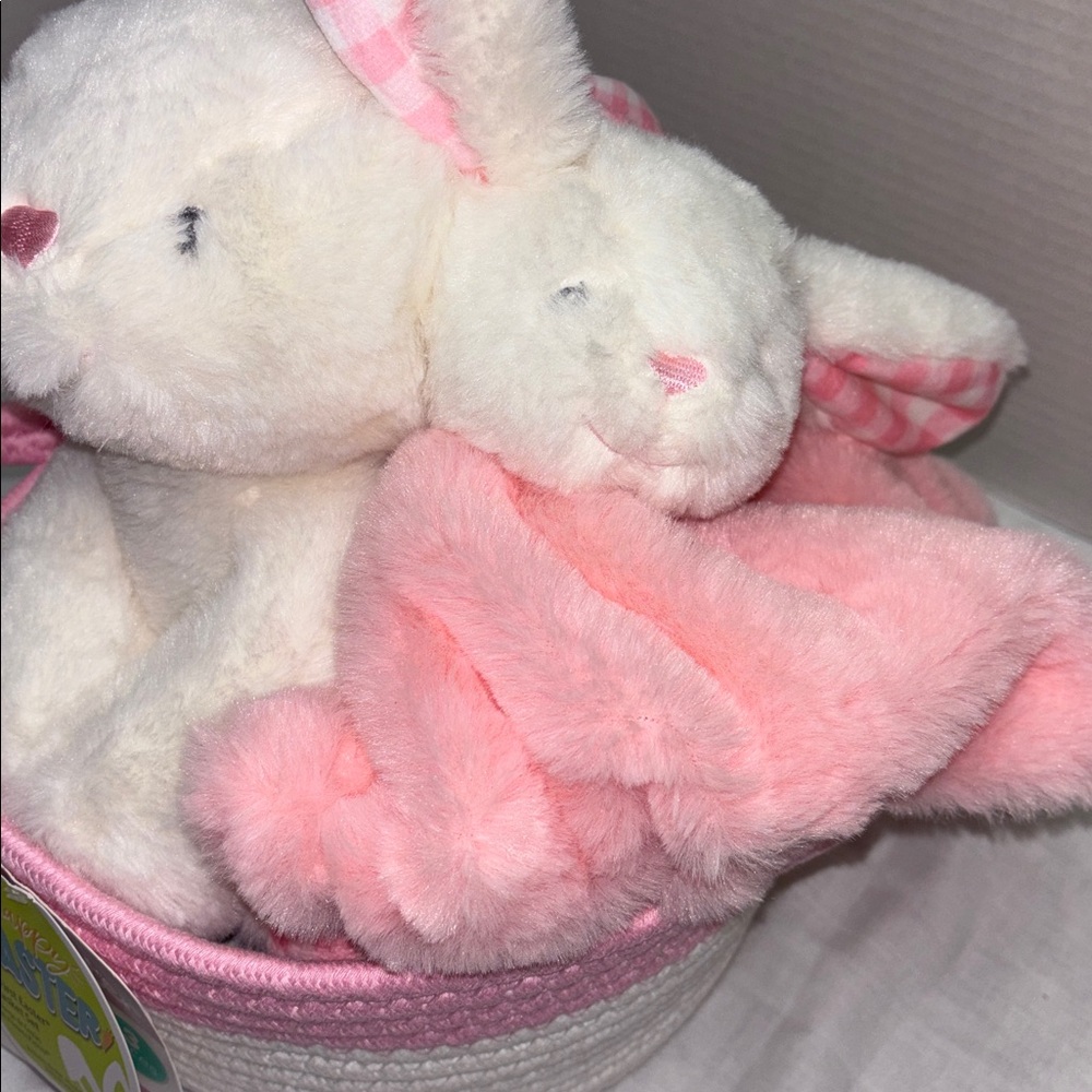 Pink and white my first Easter basket 3 piece set - Picture 3 of 6